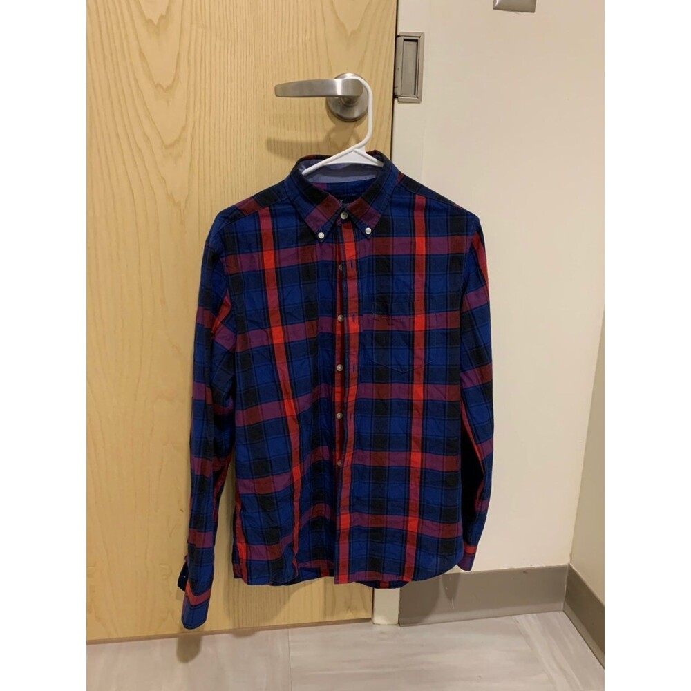 American Eagle - Men's Small - Plaid Button-Down